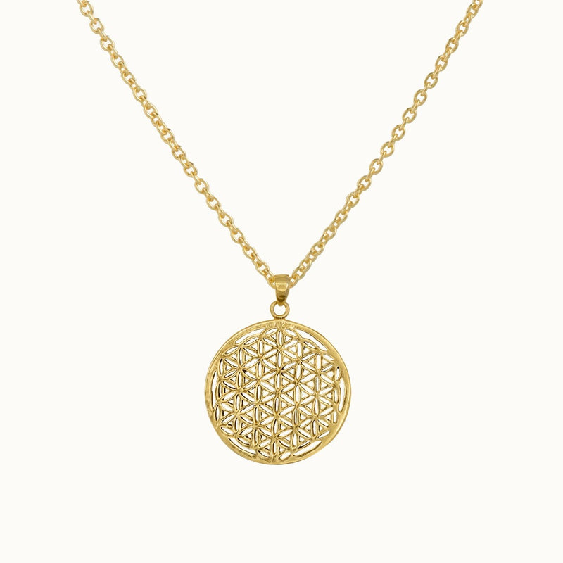 Blume des Lebens Large Charm Golden