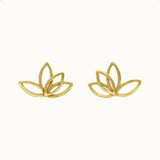 Lotus Ohrstecker Golden