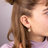 Lotusblüte small Hoops Golden