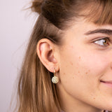 Lotusblüte small Hoops Golden