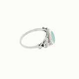 Namaste Amazonit Ring Silber