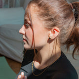 Zoe Onyx Ohrstecker Golden