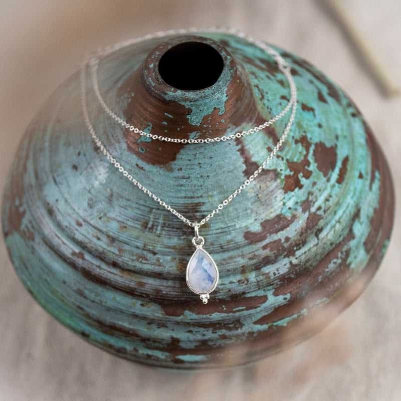 RIO Drops Mondstein Charm Silber