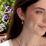 RIO Drops Mondstein Small Hoops Silber