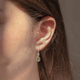 SOL Drops Aura-Quarz Small Hoops Silber