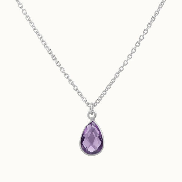 SOL Drops Amethyst Charm Silber