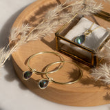SOL Drops Aura-Quarz Big Hoops Golden