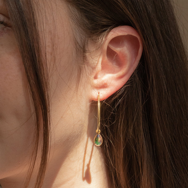 SOL Drops Aura-Quarz Big Hoops Golden