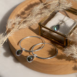 SOL Drops Aura-Quarz Charm Silber