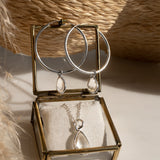 SOL Drops Bergkristall Charm Silber