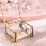 Sahara Weißes Perlmutt Ring Silber