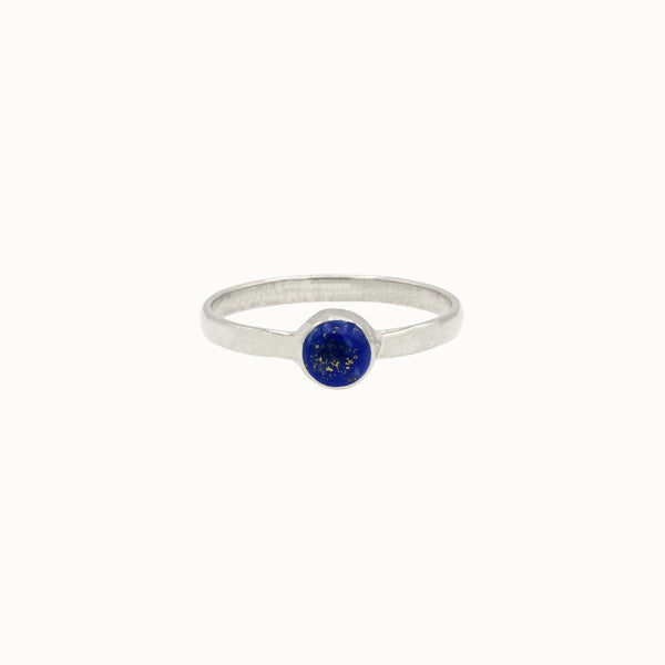 Una Lapislazuli Ring Silber