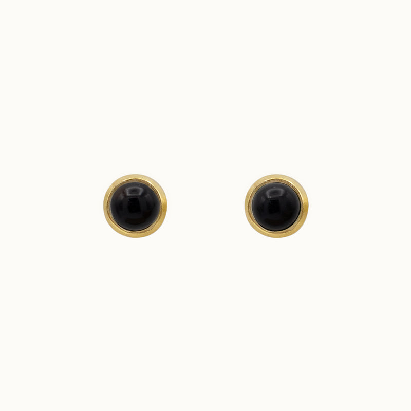 Zoe Onyx Ohrstecker Golden