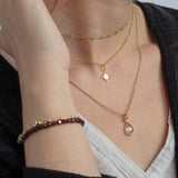 SOL Drops Bergkristall Charm Golden