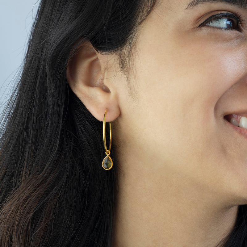 SOL Drops Citrin Big Hoops Golden