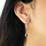 SOL Drops Citrin Big Hoops Silber