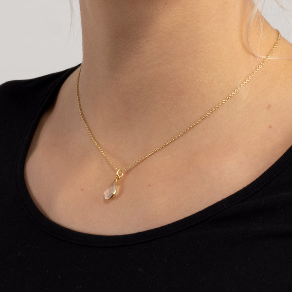 SOL Drops Bergkristall Charm Golden