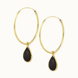 SOL Drops Onyx Big Hoops Golden