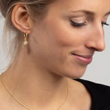 SOL Drops Citrin Small Hoops Golden