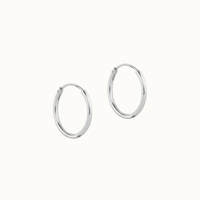 Small Hoops Silber