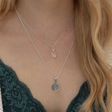 SOL Drops Bergkristall Charm Silber
