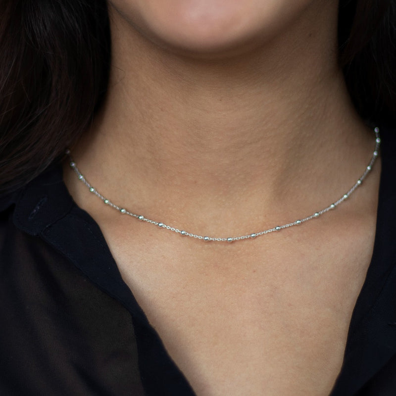 Kosmos Kette Silber