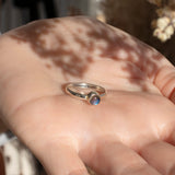 Una Labradorit Ring Silber