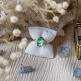 Aries Abalone Ring Silber