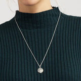Blume des Lebens Charm Silber