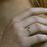 Una Citrin Ring Silber