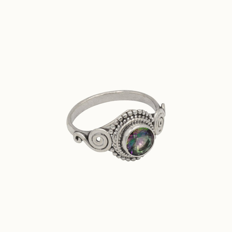Dara Aura-Quarz Ring Silber