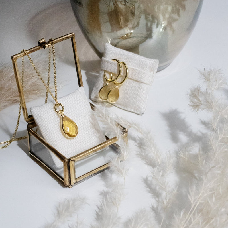 SOL Drops Citrin Charm Golden