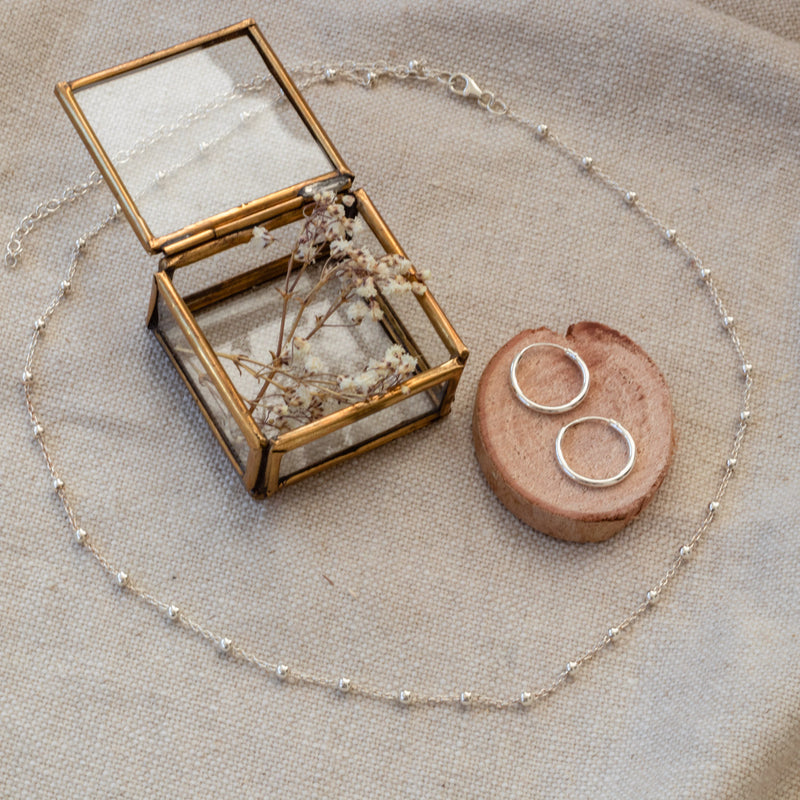 Kosmos Kette Silber