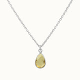 SOL Drops Citrin Charm Silber