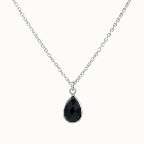 SOL Drops Onyx Charm Silber