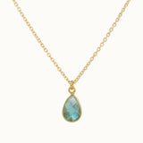 SOL Drops Labradorit Charm Golden