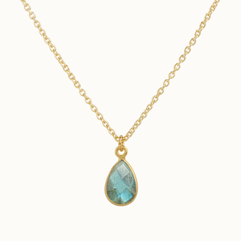 SOL Drops Labradorit Charm Golden