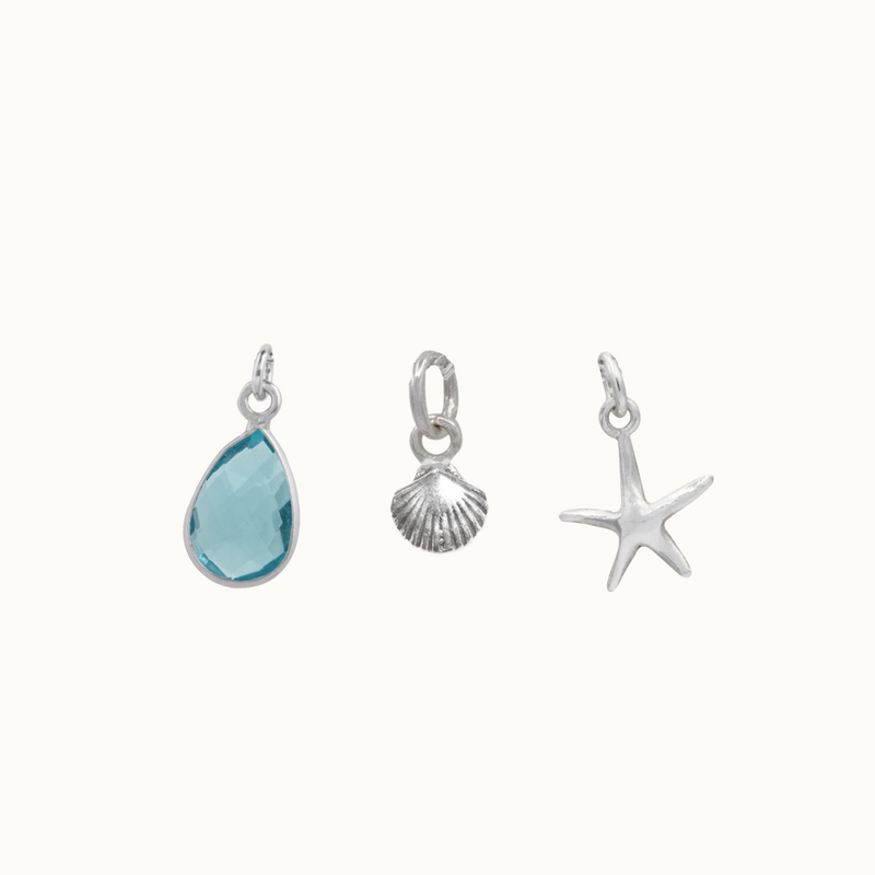 Sea Charms Set Silber