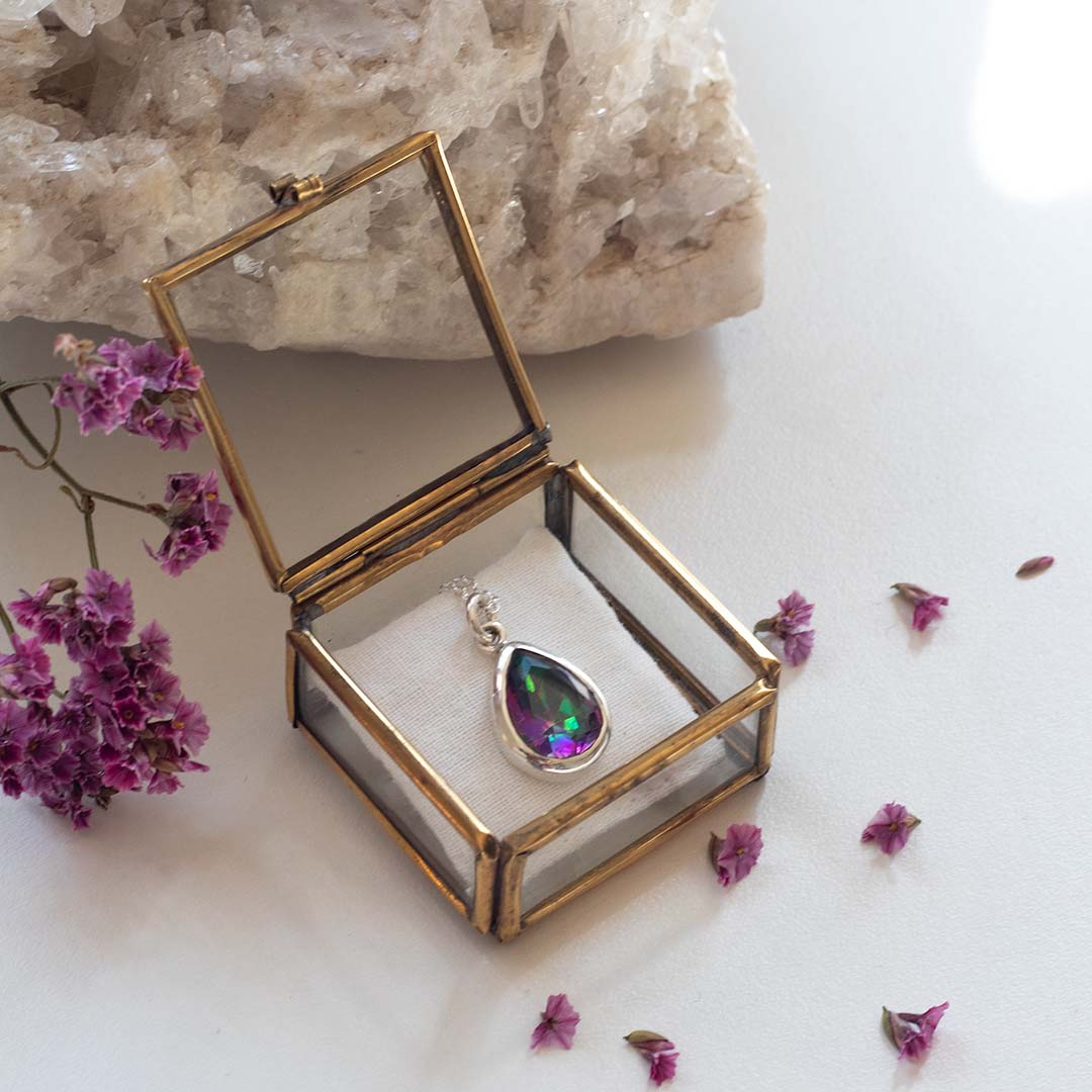 Venus Aura-Quarz Charm Silber - Spirit of Liebs