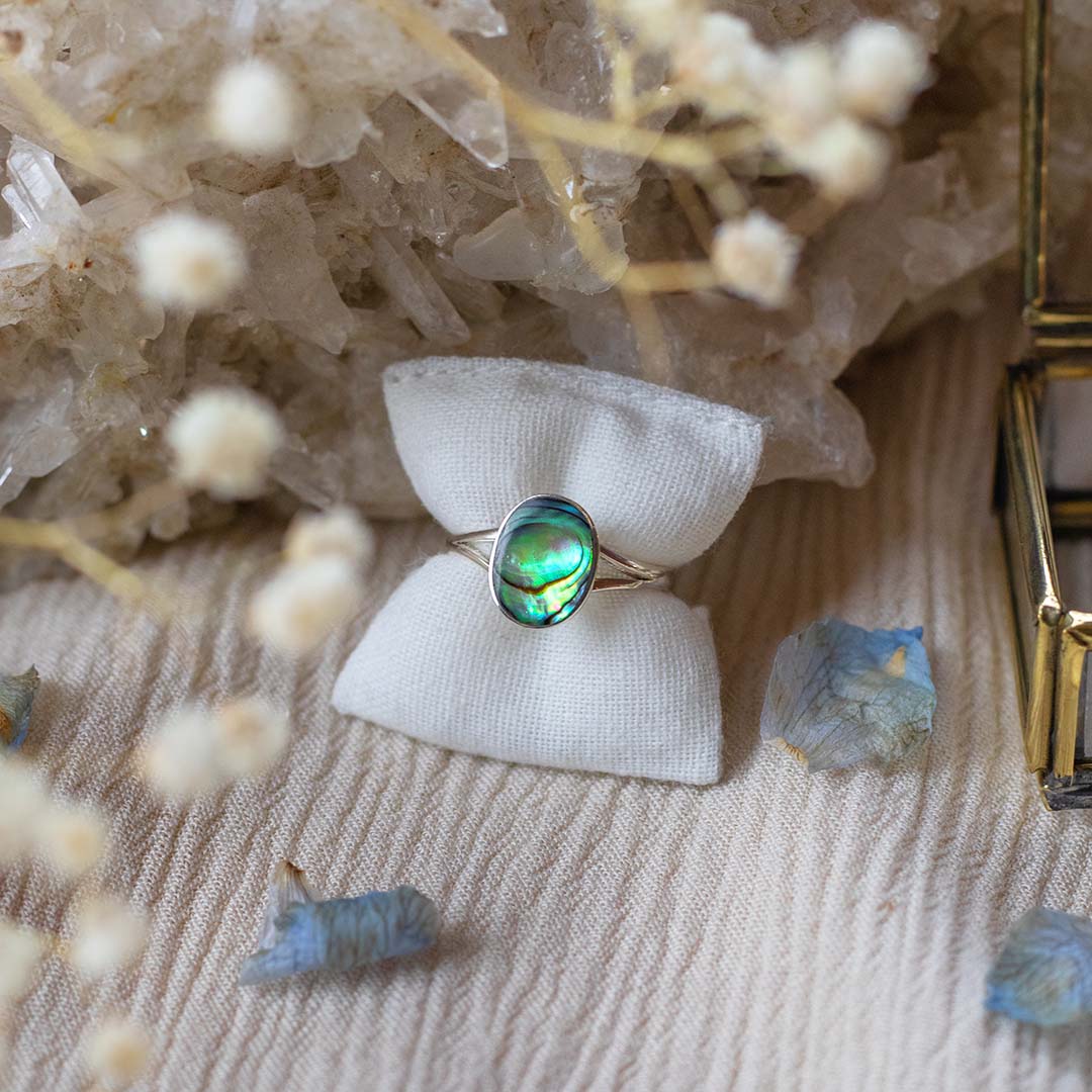 Aries Abalone Ring Silber - Spirit of Liebs