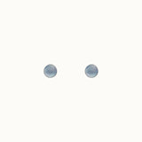 Basic Blaues Perlmutt Ohrstecker 5mm Silber - Spirit of Liebs