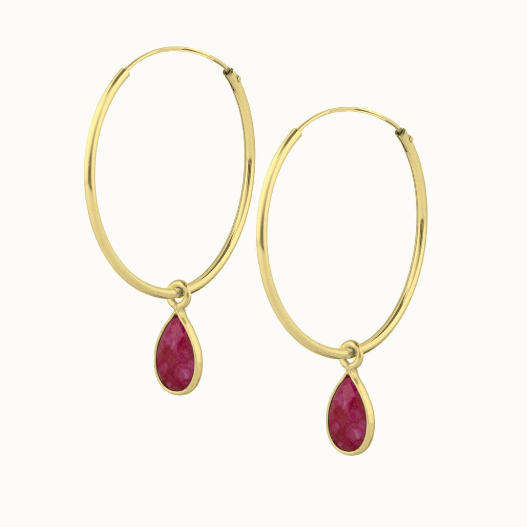 SOL Drops Rubin Big Hoops Golden - Spirit of Liebs