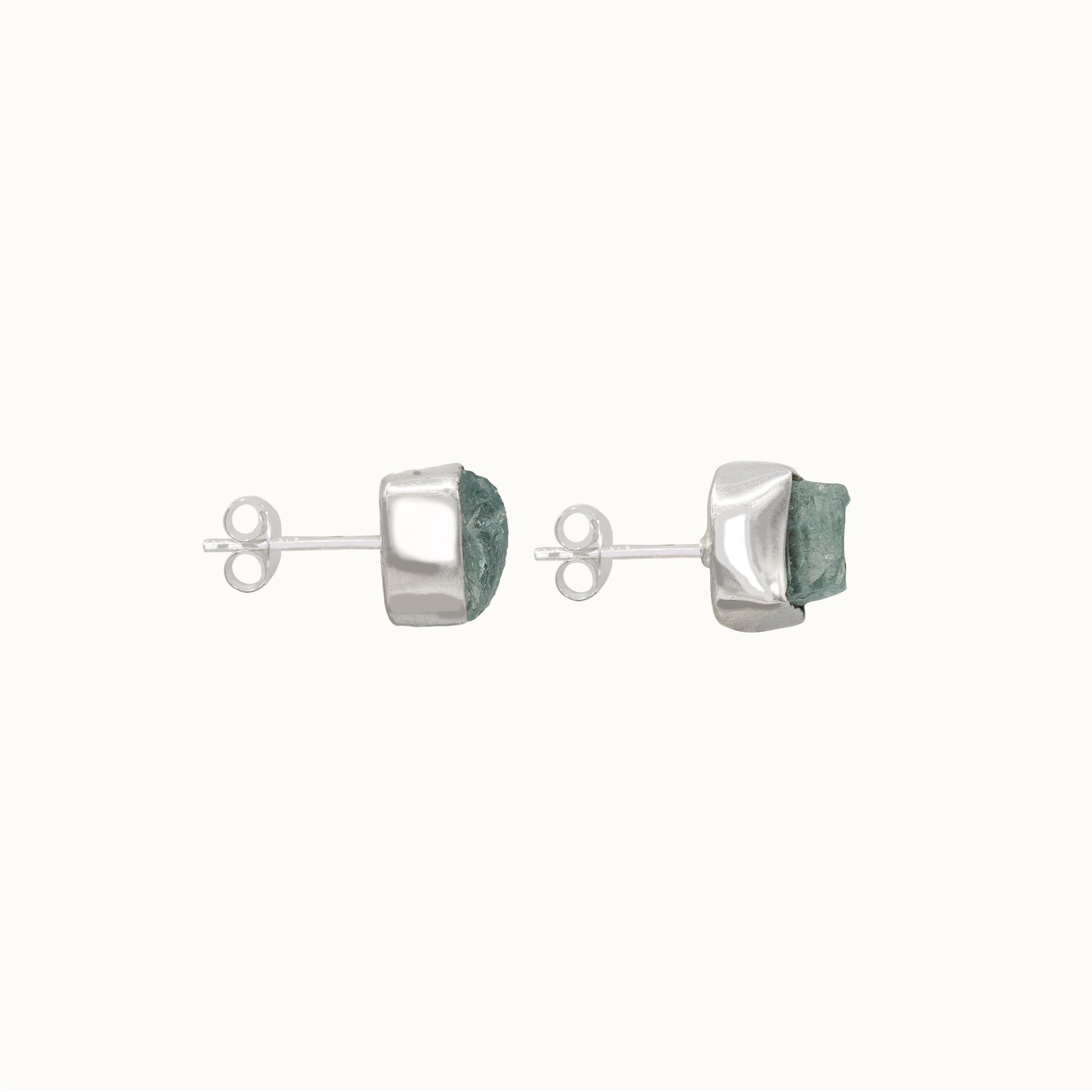 Gaia Aquamarin Ohrstecker Silber - Spirit of Liebs