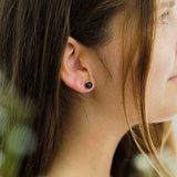 Zoe Lapislazuli Ohrstecker Golden