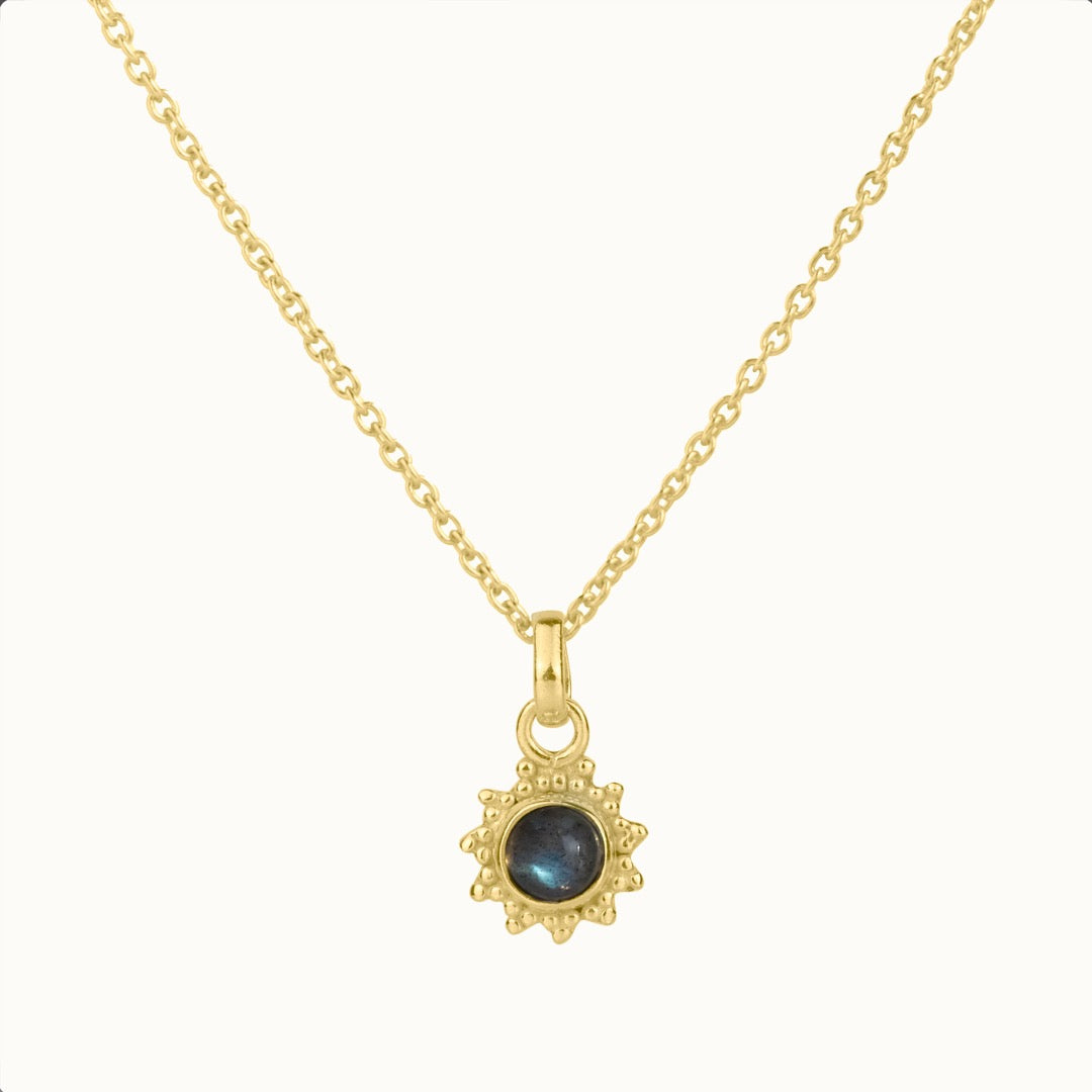 Indische Sonne Labradorit Charm Golden - Spirit of Liebs