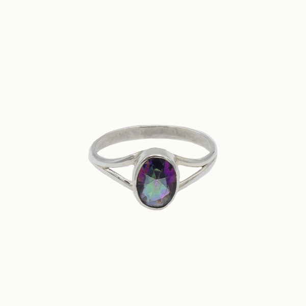 Kaleo Aura-Quarz Ring Silber - Spirit of Liebs