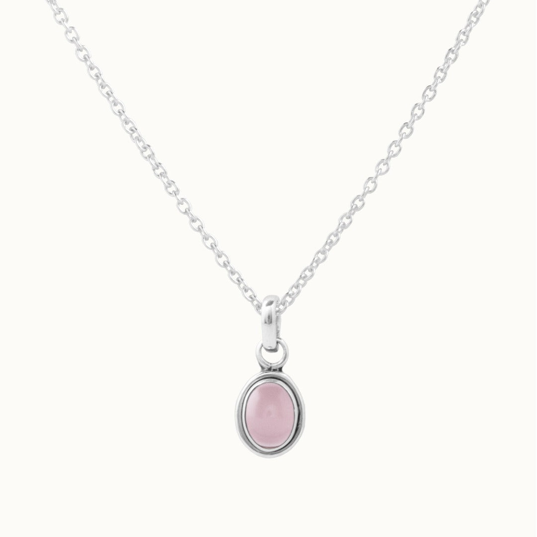 Nimbus Rosenquarz Charm Silber - Spirit of Liebs