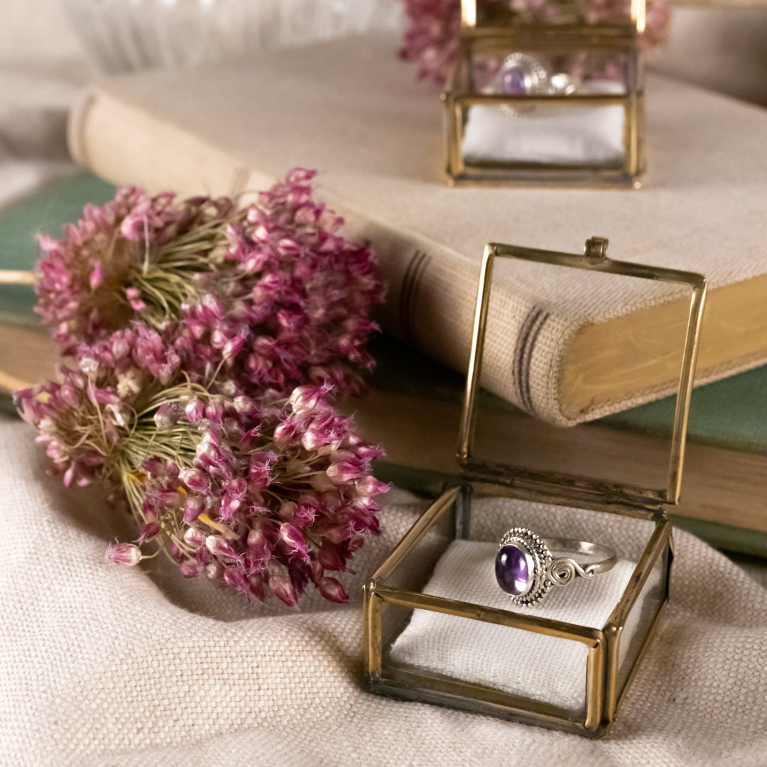 Nirmala Amethyst Ring Silber - Spirit of Liebs