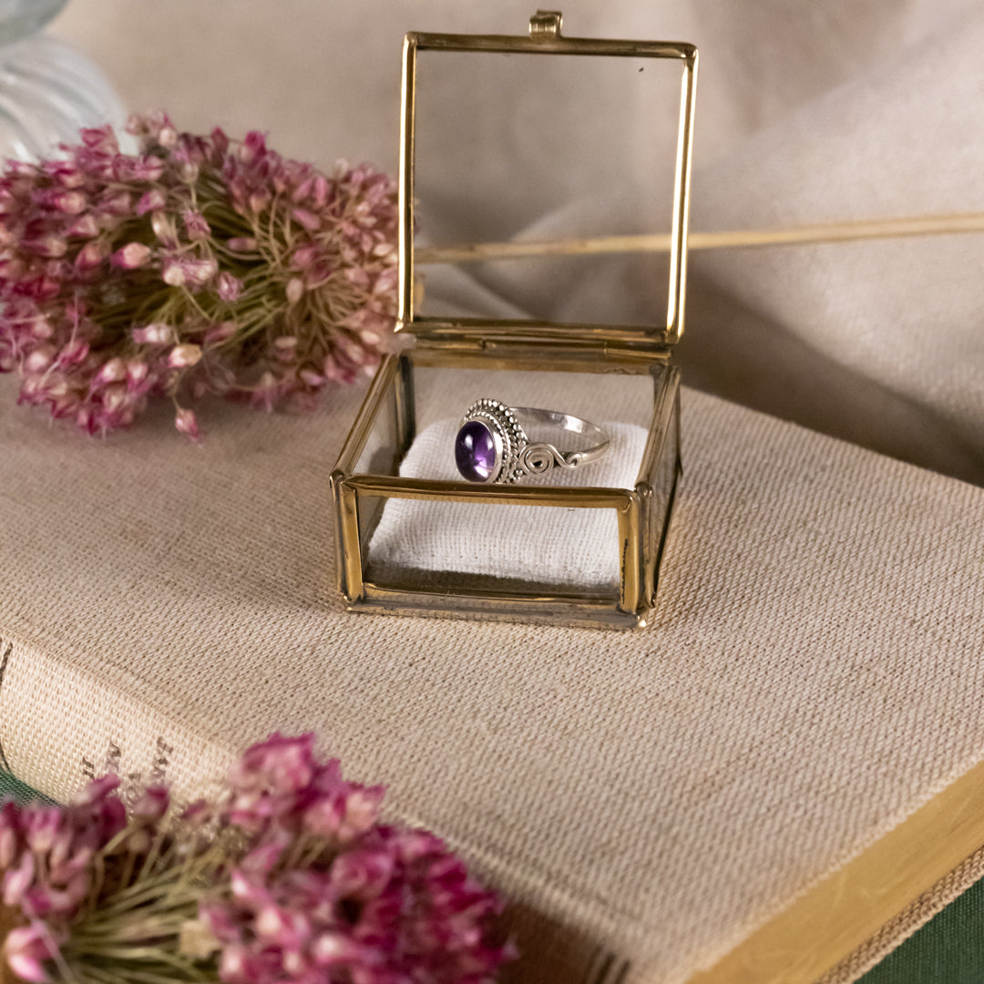 Nirmala Amethyst Ring Silber - Spirit of Liebs