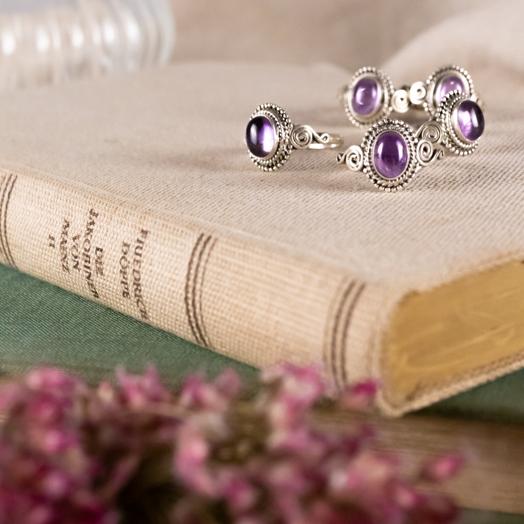 Nirmala Amethyst Ring Silber - Spirit of Liebs